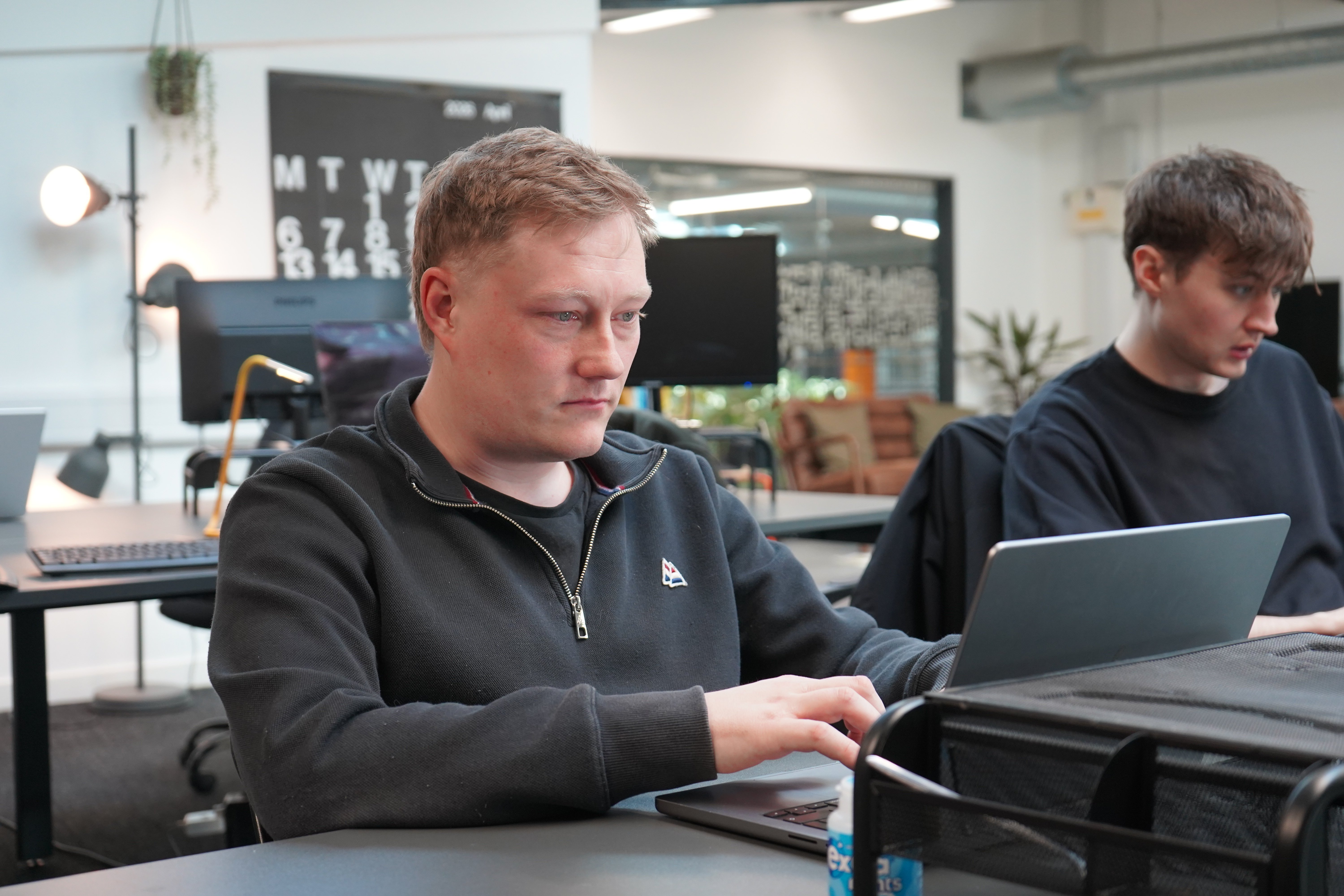 The elcap team, working in the office
