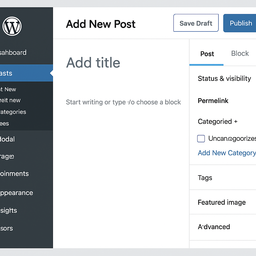 wordpress CSM interface wordpress CSM interface